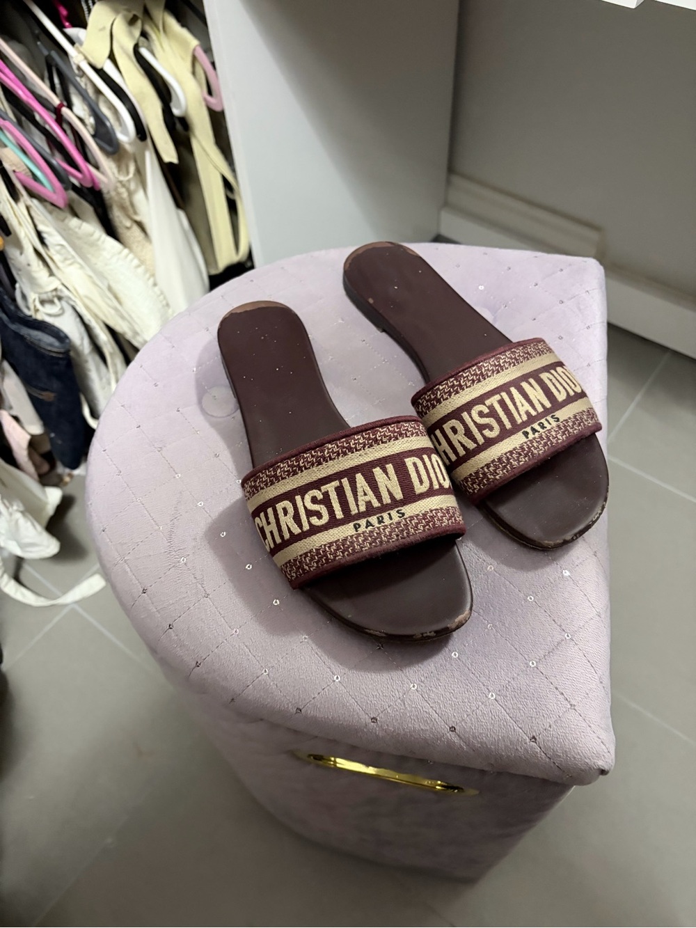 Christian Dior slides sz 39